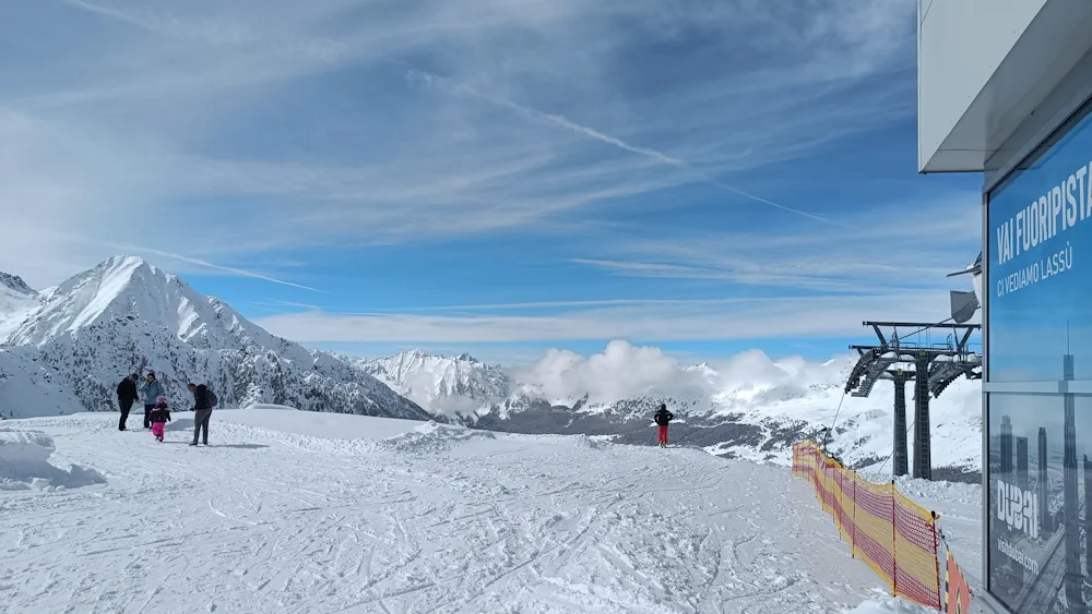 View from one of the slopes in Champoluc