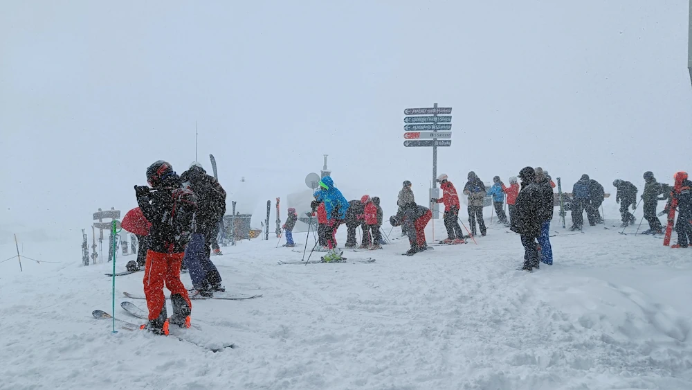 Heavy snowfall in Champoluc