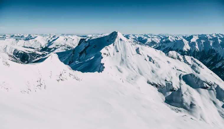 Snowy untouched mountains