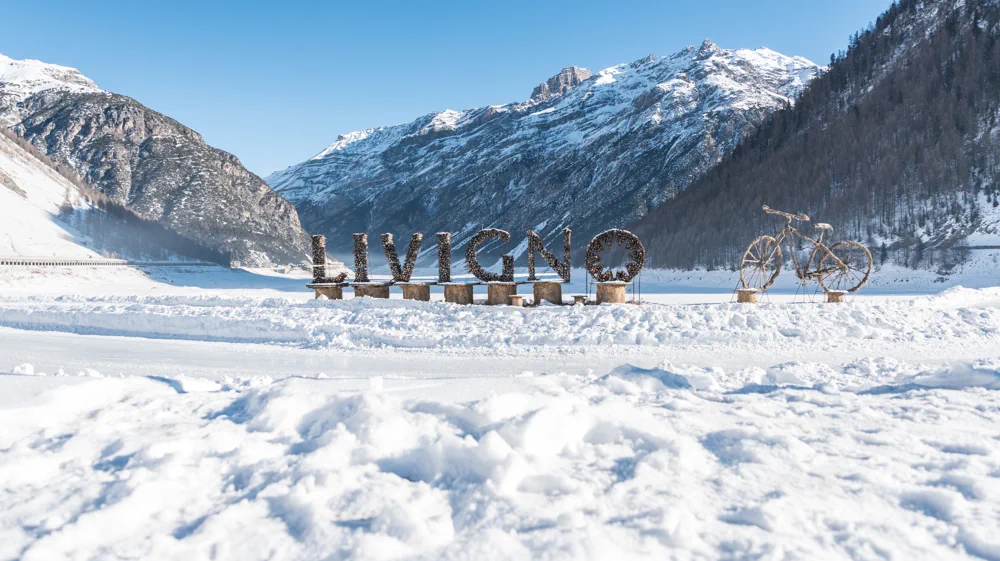 Livigno - letters in the snow